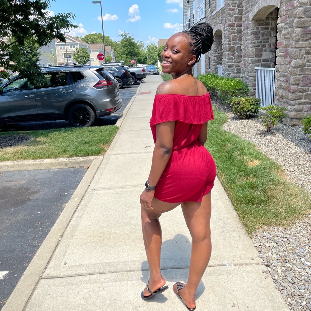 Red romper